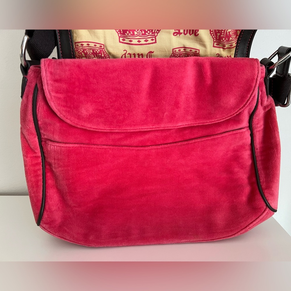 Y2K Juicy Couture Rare Vintage Pink Large Crossbody - Picture 5 of 16
